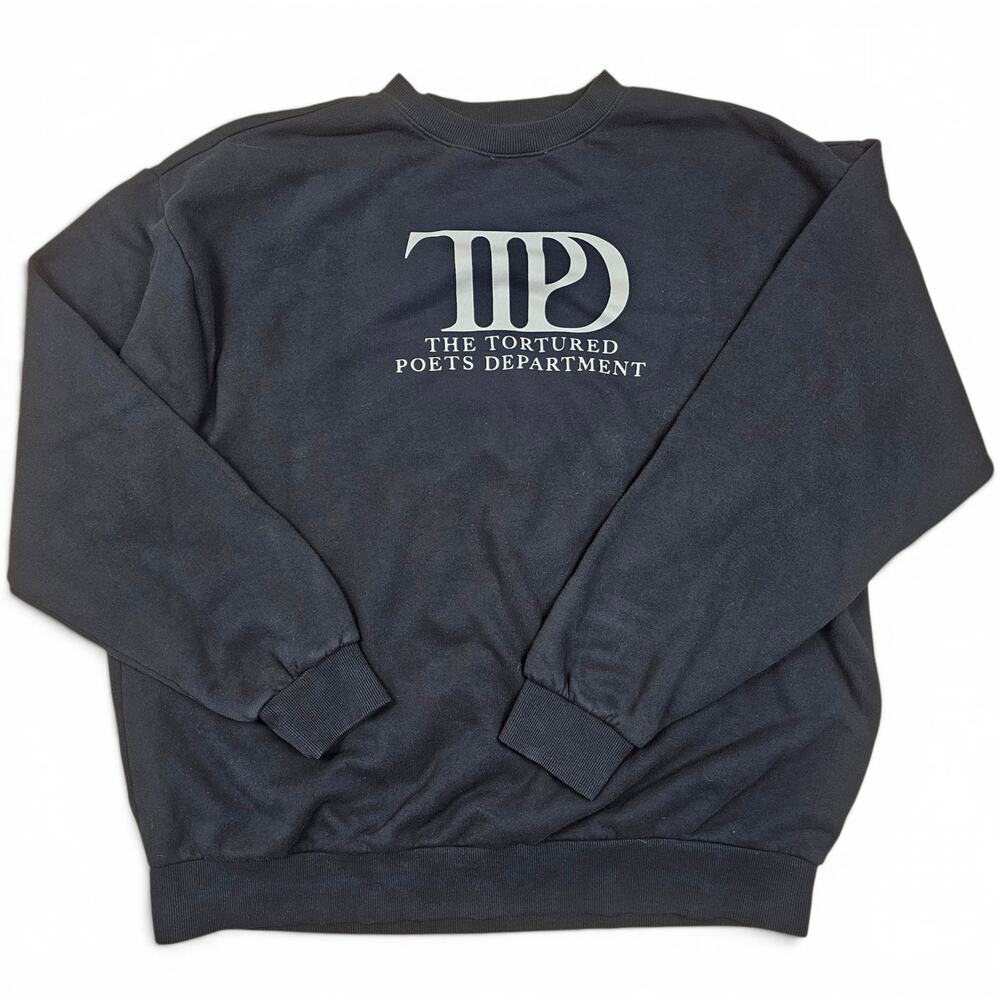 TAYLOR SWIFT The Tortured Poets Department Mens XL Crewneck Sweatshirt TTPD